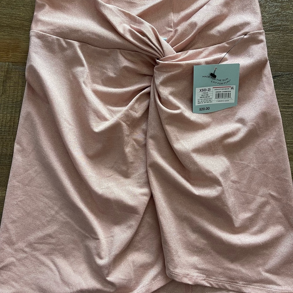 Shade & Shore Blush Knotted Skirt